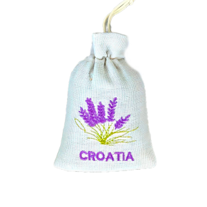 Suvenir Lavanda Vrećica Srednja Bež 9x13,5cm P1736 CROATIA