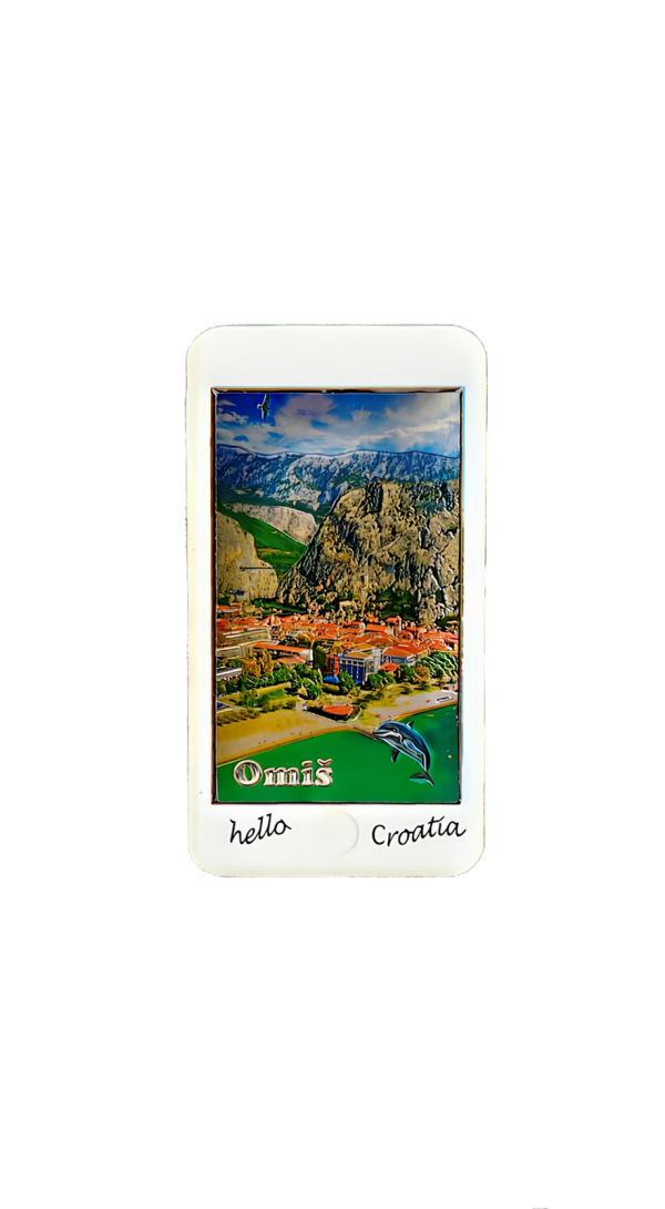 Suvenir Magnet Drveni Mobitel 1033 Omiš