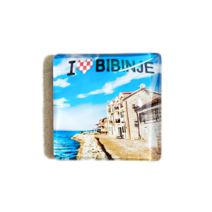 Suvenir Magnet Staklo Kvadratni  4cm EMB006 Bibinje