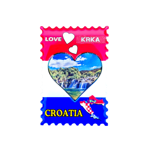 Suvenir Magnet Drveni Cro Love 1032 Krka