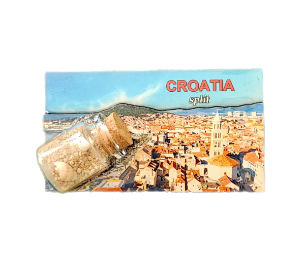 Suvenir Magnet Drveni 2D s Bočicom ML23060-ML23082 Split
