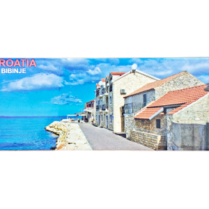 Suvenirski Magnet Basic Panorama 12x5cm UV 2233 Bibinje