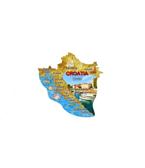 Mapa N Suvenirski Magnet ML23034-ML23050 2005 Cavtat