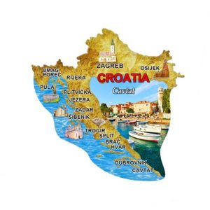 Mapa N Suvenirski Magnet ML23034-ML23050 2005 Cavtat