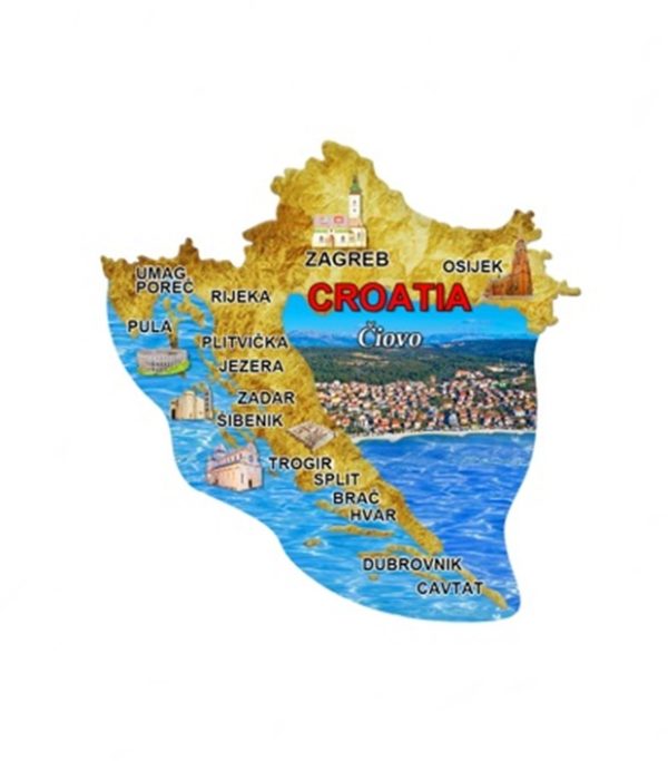 Mapa N Suvenirski Magnet ML23034-ML23050 2005 Čiovo