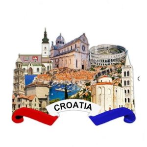 Croatia Resin 3D Magnet ML24337B