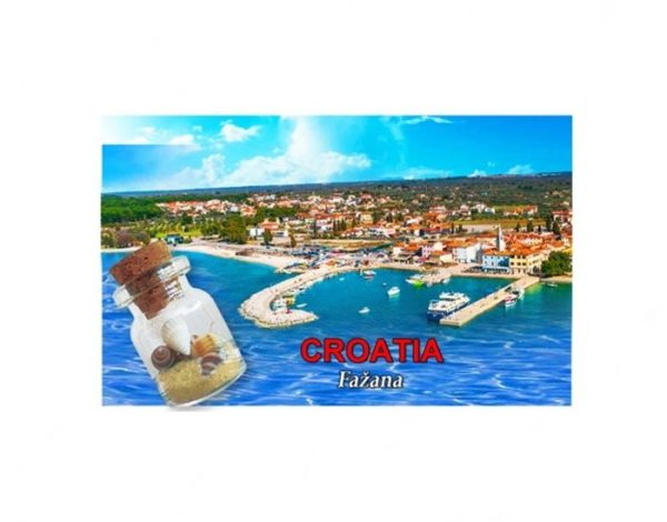 Drveni 2D magnet s bočicom  ML23060-ML23082 Fažana