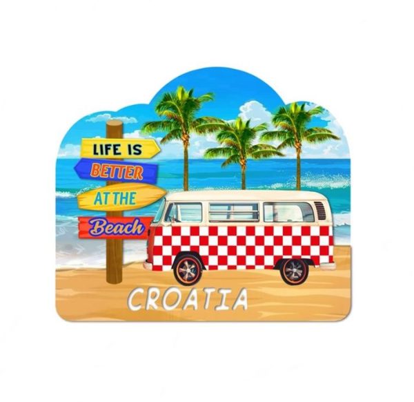 Kombi-Putokaz-Palme 2D Drveni Magnet ML24315 3020