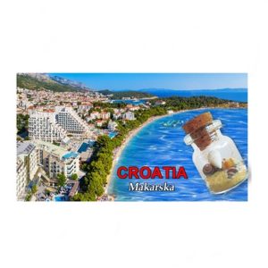 Drveni 2D magnet s bočicom  ML23060-ML23082  Makarska B