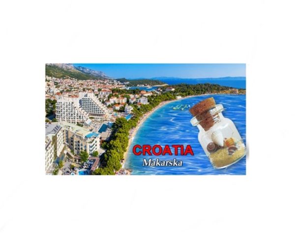 Drveni 2D magnet s bočicom  ML23060-ML23082  Makarska B