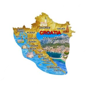 Mapa N Suvenirski Magnet ML23034-ML23050 2005 Makarska