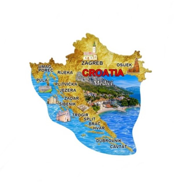 Mapa N Suvenirski Magnet ML23034-ML23050 2005 Medići