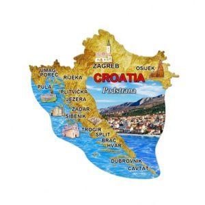 Mapa N Suvenirski Magnet ML23034-ML23050 2005 Podstrana