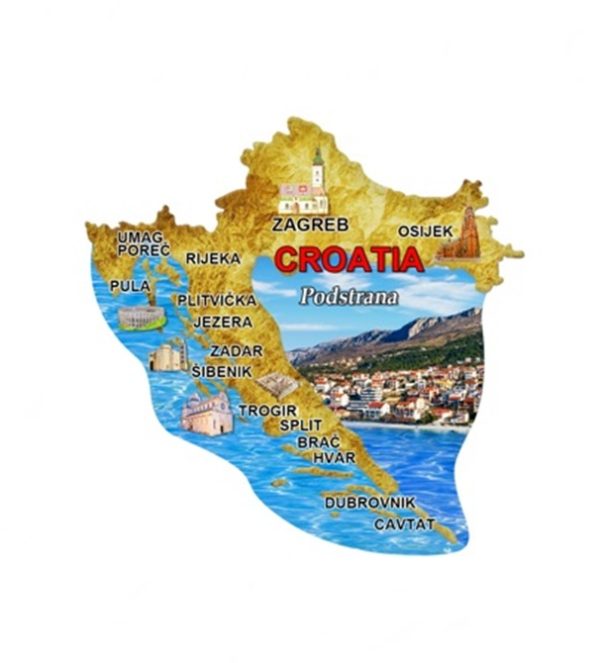 Mapa N Suvenirski Magnet ML23034-ML23050 2005 Podstrana