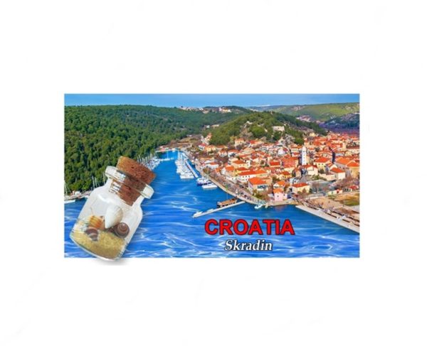 Drveni 2D magnet s bočicom  ML23060-ML23082 Skradin