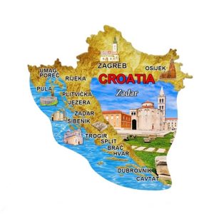 Mapa N Suvenirski Magnet ML23034-ML23050 2005 Zadar