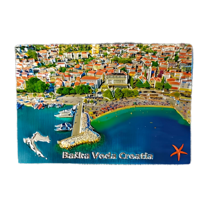 Suvenir Magnet 8x5,3cm Foil Baška Voda
