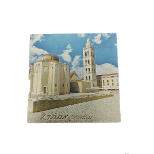 Suvenir Magnet 6,5x6,5cm Foil Zadar