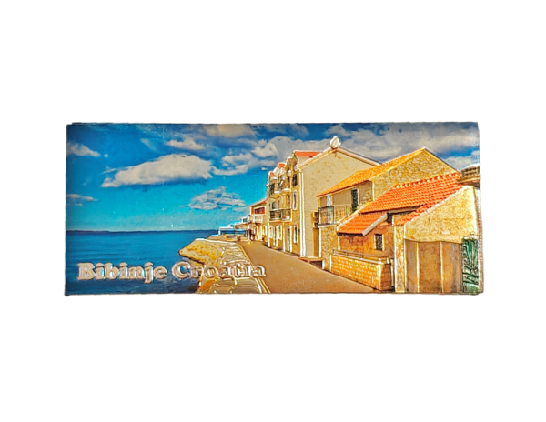 Suvenirski Magnet Panorama 12x5cm UV 2233 Foil Bibinje