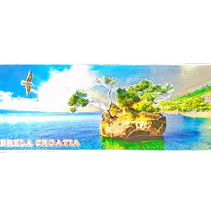 Suvenir Magnet Panorama 12x4,5cm Foil Brela