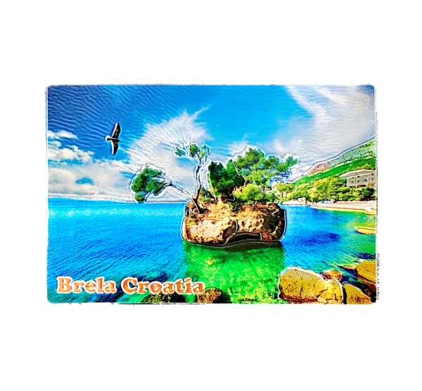 Suvenir Magnet 7,5x5cm Foil Brela