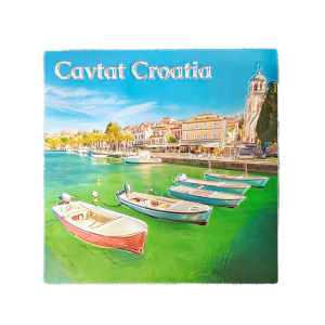 Suvenir Magnet 6,5x6,5cm Foil Cavtat