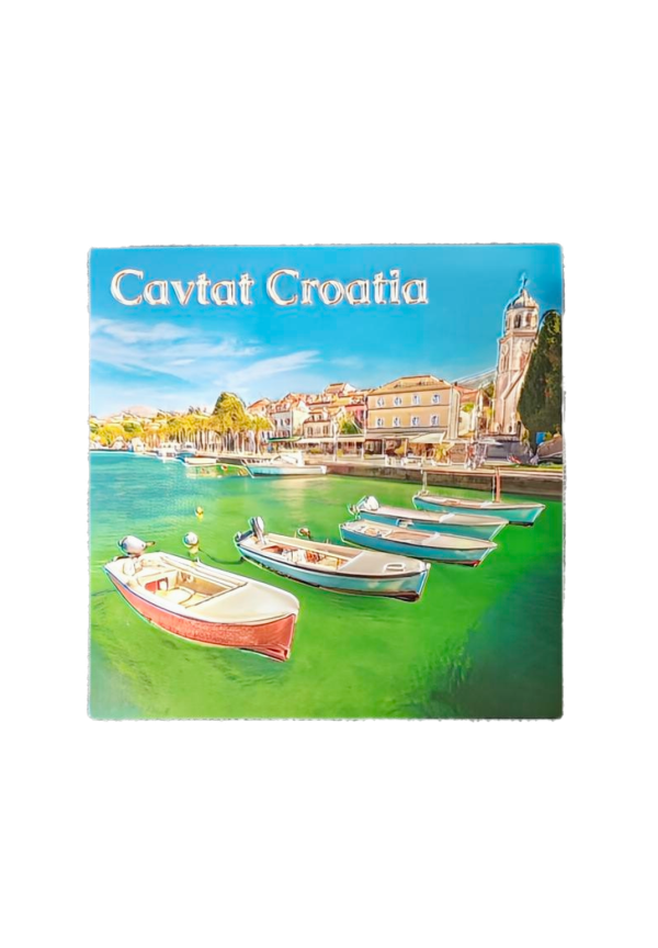 Suvenir Magnet 6,5x6,5cm Foil Cavtat