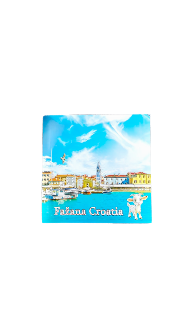 Suvenir Magnet 5,7x5,7cm Foil Fažana