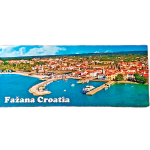 Suvenirski Magnet Panorama 12x5cm UV 2233 Foil Fažana