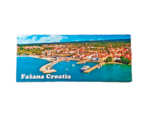 Suvenirski Magnet Panorama 12x5cm UV 2233 Foil Fažana