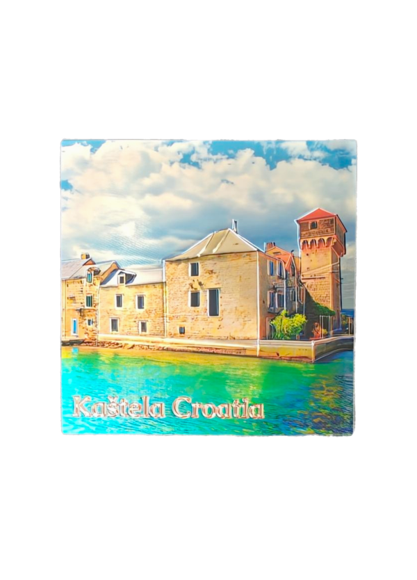 Suvenir Magnet 6,5x6,5cm Foil Kaštela