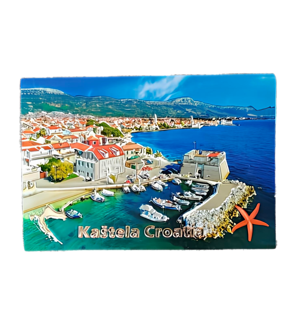 Suvenir Magnet 8x5,3cm Foil Kaštela