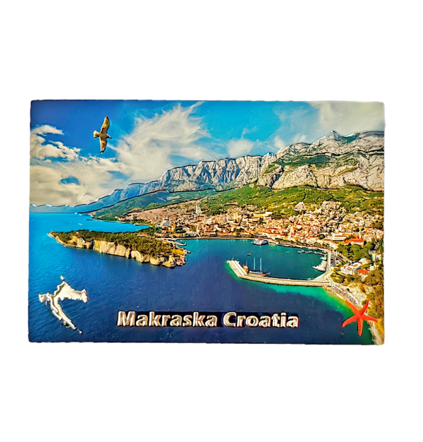 Suvenir Magnet 8x5,5 Foil Makarska