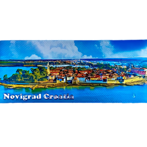 Suvenirski Magnet Panorama 12x5cm UV 2233 Foil Novigrad