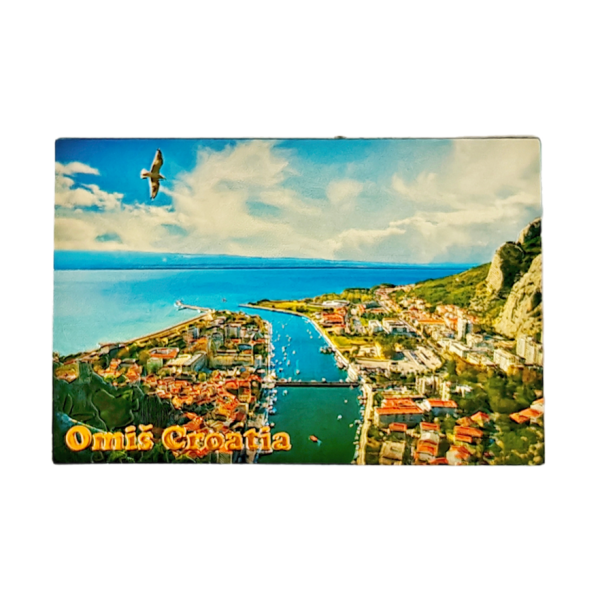 Suvenir Magnet 7,5x5cm Foil Omiš