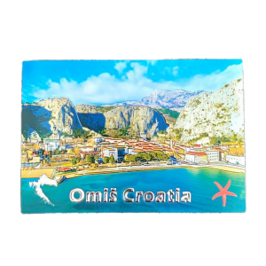 Suvenir Magnet 8x5,3cm Foil Omiš