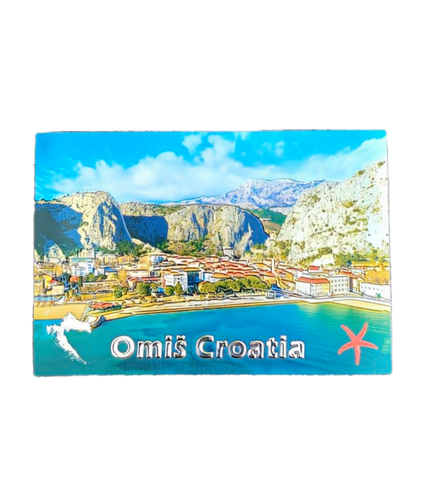 Suvenir Magnet 8x5,3cm Foil Omiš