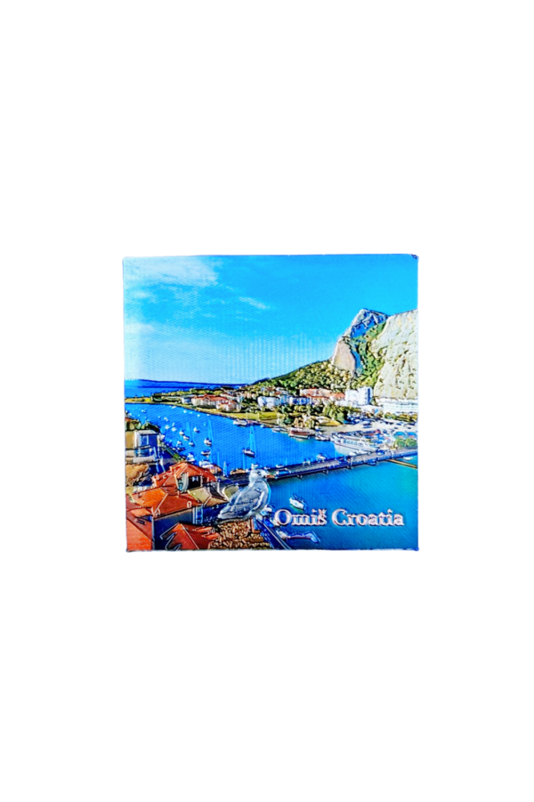 Suvenir Magnet 5,7x5,7cm Foil Omiš