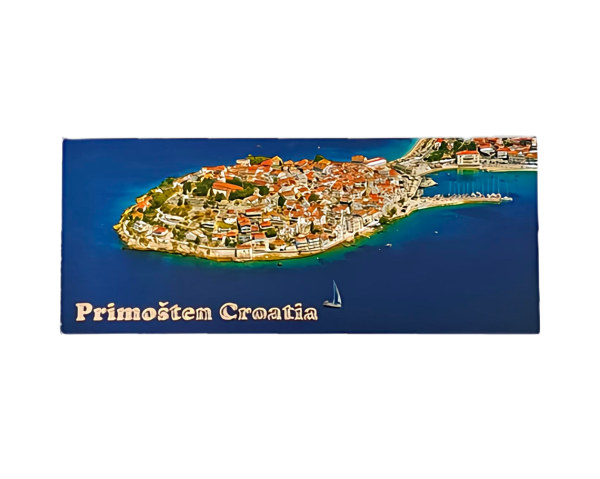Suvenirski Magnet Panorama 12x5cm UV 2233 Foil Primošten