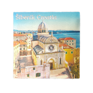 Suvenir Magnet 6,5x6,5cm Foil Šibenik