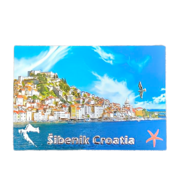 Suvenir Magnet 8x5,3cm Foil Šibenik