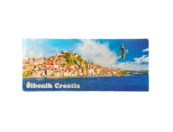 Suvenirski Magnet Panorama 12x5cm UV 2233 Foil Šibenik