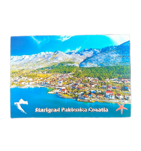 Suvenir Magnet 8x5,3cm Foil Starigrad Paklenica
