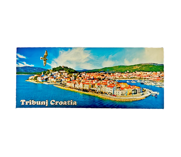 Suvenirski Magnet Panorama 12x5cm UV 2233 Foil Tribunj