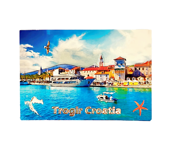 Suvenir Magnet 8x5,3cm Foil Trogir