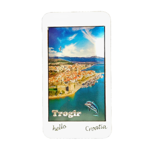 Suvenir Magnet Drveni Mobitel 1033 Foil Trogir