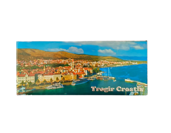 Suvenirski Magnet Panorama 12x5cm UV 2233 Foil Trogir