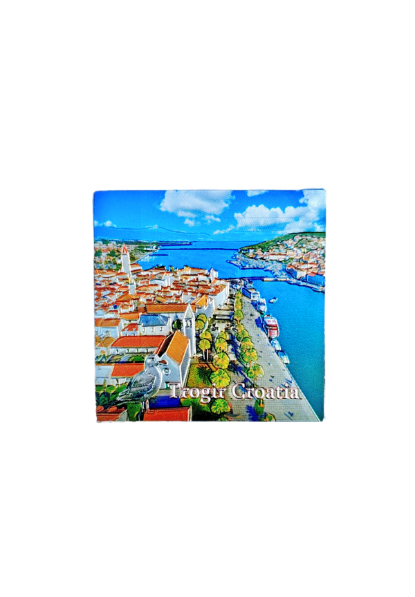 Suvenir Magnet 5,7x5,7cm Foil Trogir