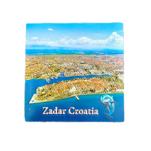 Suvenir Magnet 5,7x5,7cm Foil Zadar