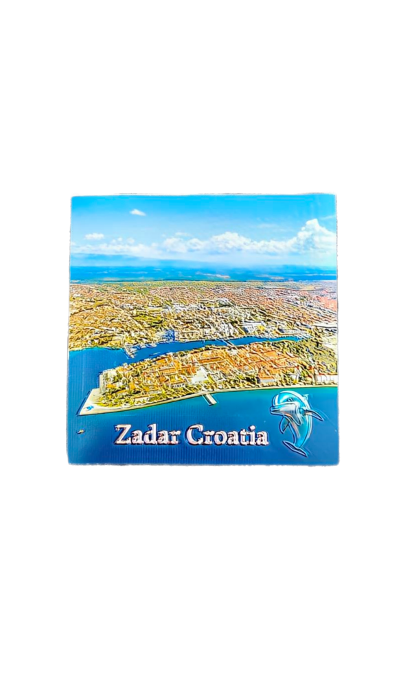 Suvenir Magnet 5,7x5,7cm Foil Zadar